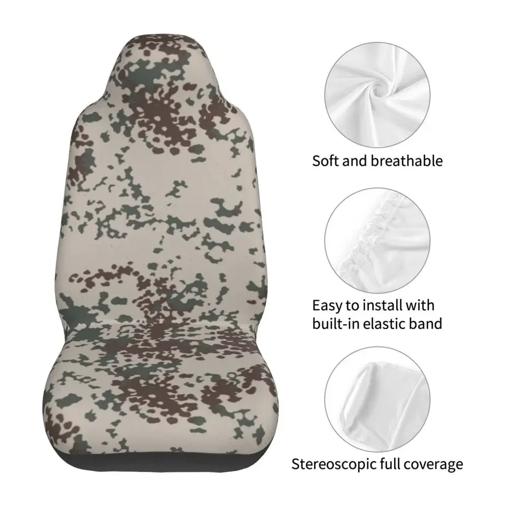 Urban Style Camouflage Universal Car Seat Cover Off-Road For SUV Multicam Front Rear Flocking Cloth Cushion Fabric Hunting