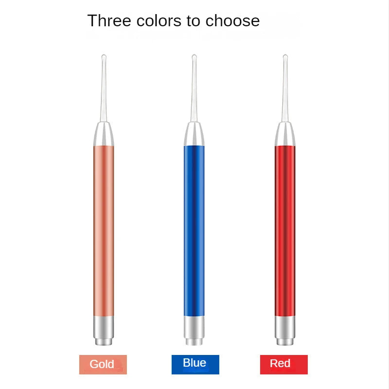 LED FlashLight Earpick Baby Ear Cleaner Endoscope Penlight Spoon Cleaning Ear Curette Light Spoon with Magnifier Ear Wax Removal
