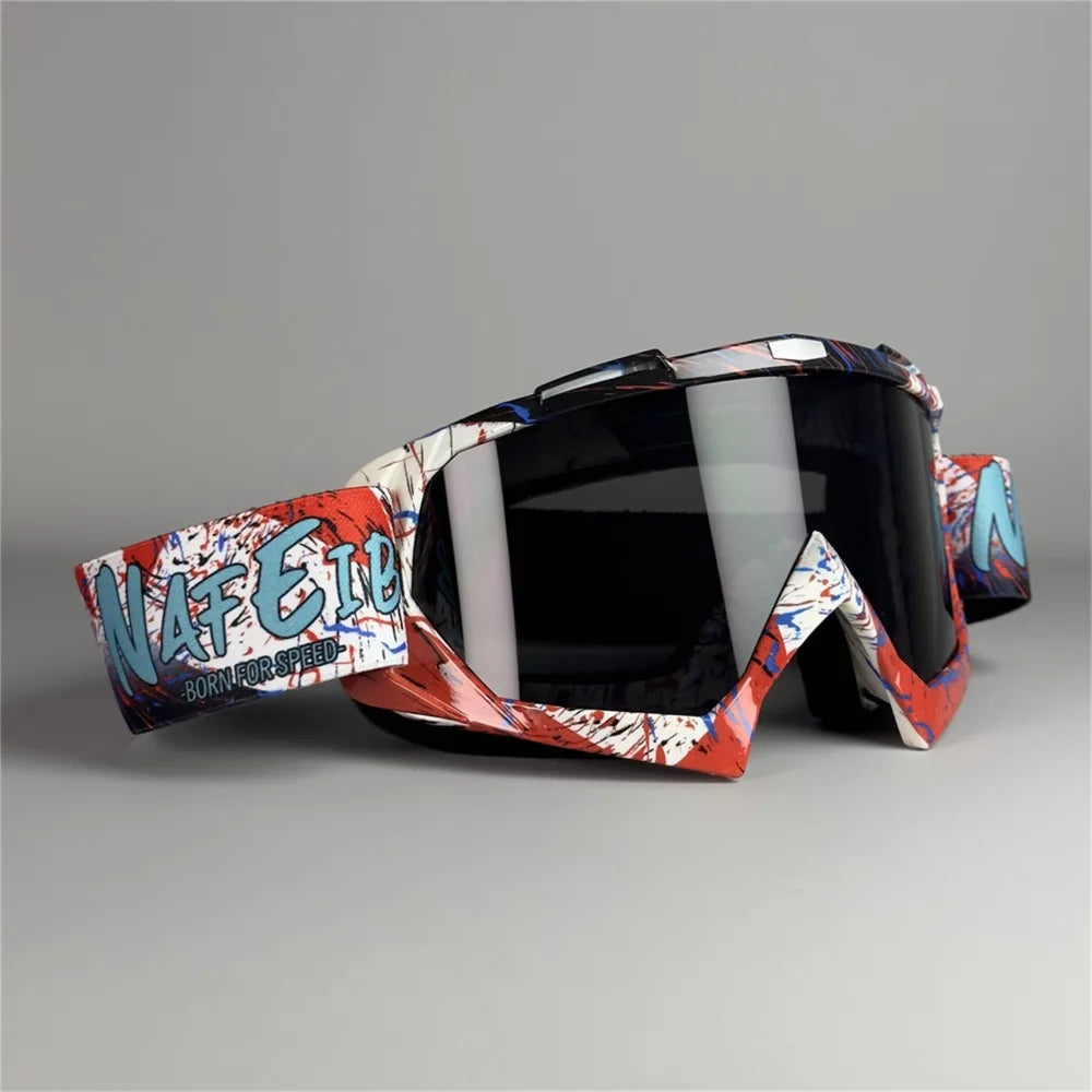 Motocross Dustproof ATV Goggles Mountain Biking MX Riding Ski Glasses UV400 Anti-sand Motorcycle Glasses Men Women