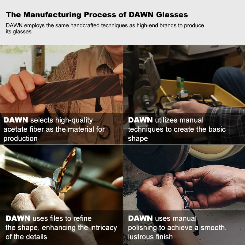 Pure Handmade Top Quality Fashion Square Acetate Luxury Sunglasses Men Women Personalized Designer Outdoor UV400  Sunglasses