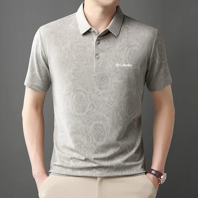 Designer Men's Short Sleeved Polo Shirt Summer New Cool Breathable Fashion Original Print T-shirt Business Casual Men's Clothing