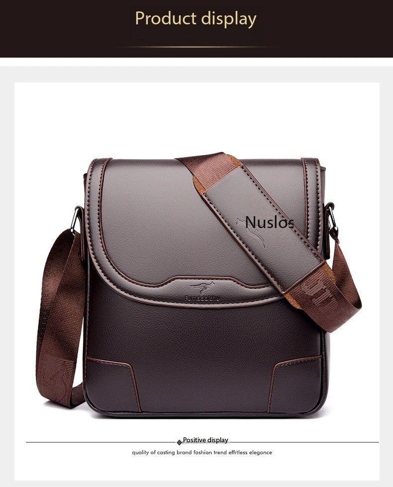 Luxury Brand Men Leather Shoulder Bags Waterproof Business Handbag Travel Tote Crossbody Cross Body Messenger Bag Pack For Male