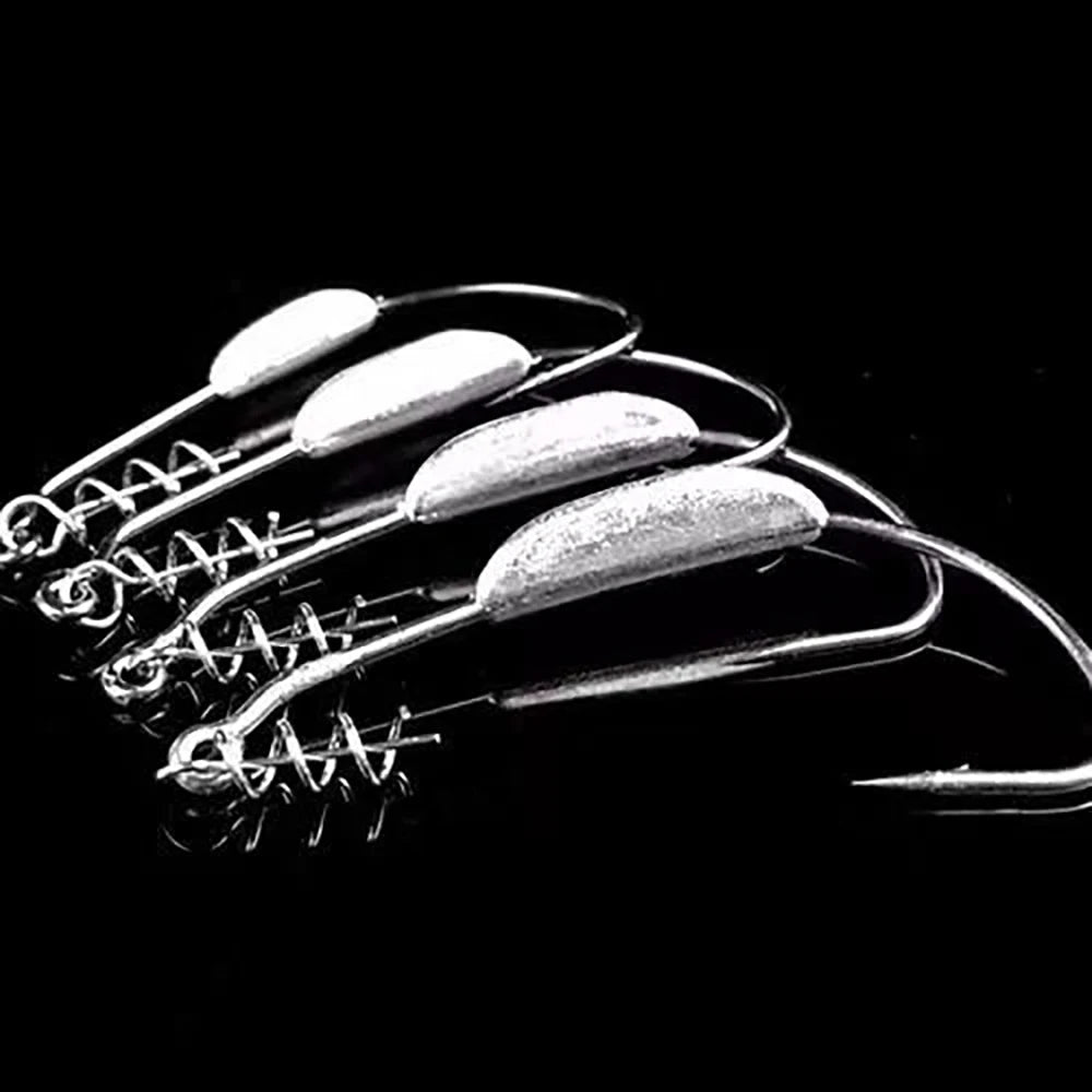 Jig Crank Head Barbed Hook 2g 3g 5.25g 7g Soft Lure Worm Offset Fishhook Spring Lock Pin Pesca for Texas Rigs Fishing Tackle