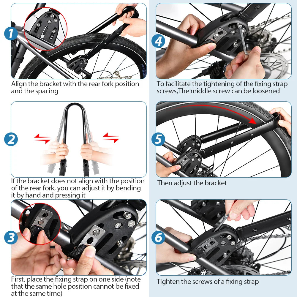 NEWBOLER Waterproof Bicycle Front Fork Bag Portable Bike Bag Bikepacking Luggage Bag Bicycle Rear Shelf Bicycle Luggage Carrier