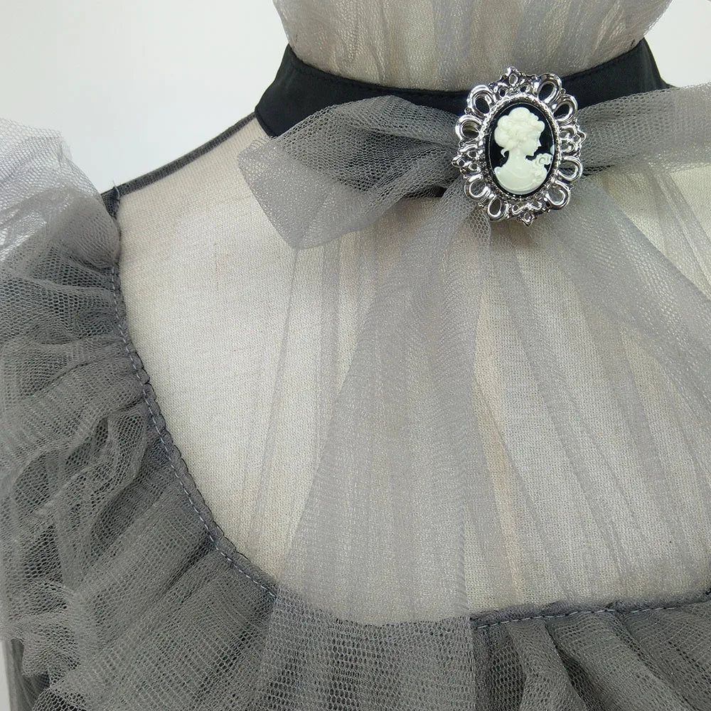 Halloween Costumes Cosplay Costumes Ghost Bride Witch Vampire Performance Game Clothes Women Dress Scary Demon Medieval Cloak