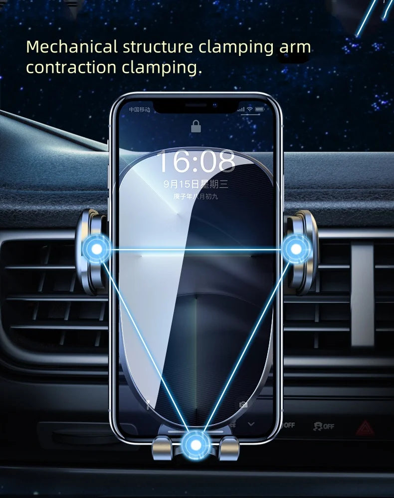 Car Phone Holder 10-Inch Screen Fixed Base For Peugeot 4008 5008 2021-2023 Wireless Charging Support Car Mobile Phone Mounts