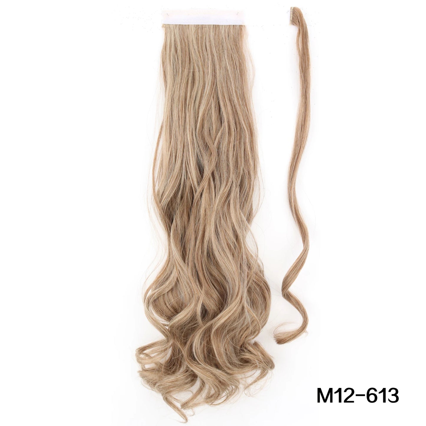 MERISIHAIR Synthetic 22 34 inches Long Straight Ponytail Extensions Heat Resisting Ponytail Brown Blonde Hair Women