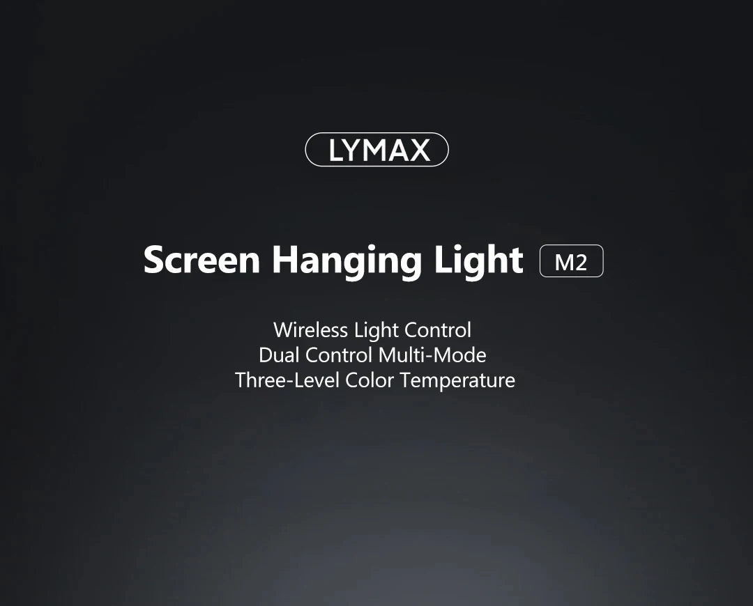 LYMAX M2/M2Plus Desk Lamp Screen bar Display Hanging Light Eye Protection PC Computer Monitor Light Bar Wireless Remote Control
