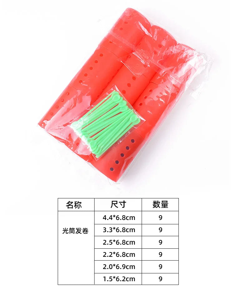 Hair Rollers Self Grip Hook Hair Curlers Heatless Hair Roller Salon Hair Dressing Curlers Jumbo Size Sticky Hair Styling Tools