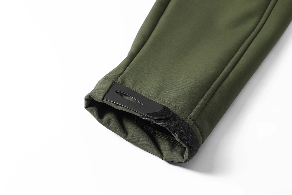 Men's hooded tactical jacket for autumn and winter outdoor windproof waterproof warm hiking camping and fishing durable jacket