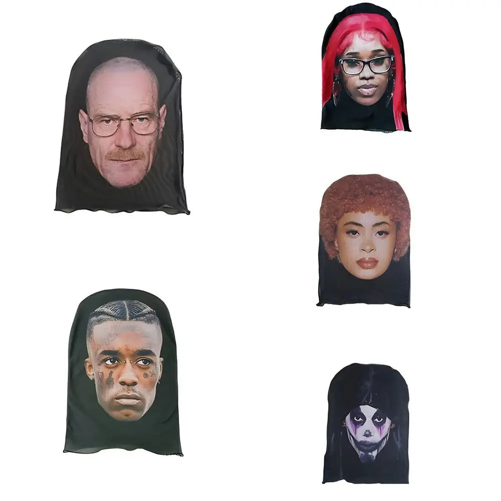 New Celebrity Magic Face Mask 3D Printed Mesh Bandana Hood Elastic Seamless Riding Scarf