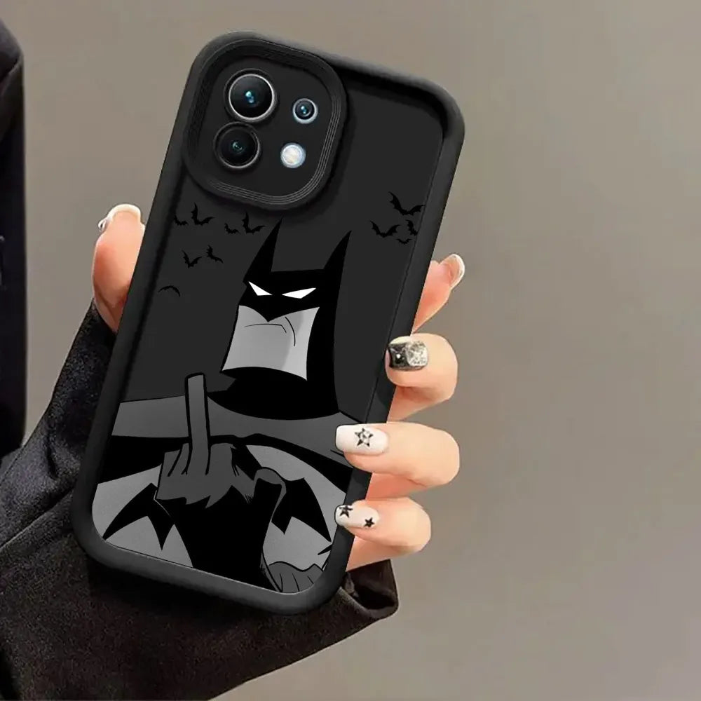 B-Bats-Mans Marvel Bat Phone Case for Xiaomi Mi 13T 14 T 15 15T Pro 17 Ultra Poco M7 M8 F8 F7 X6 X7 X8 Pro Max Shockproof Cover