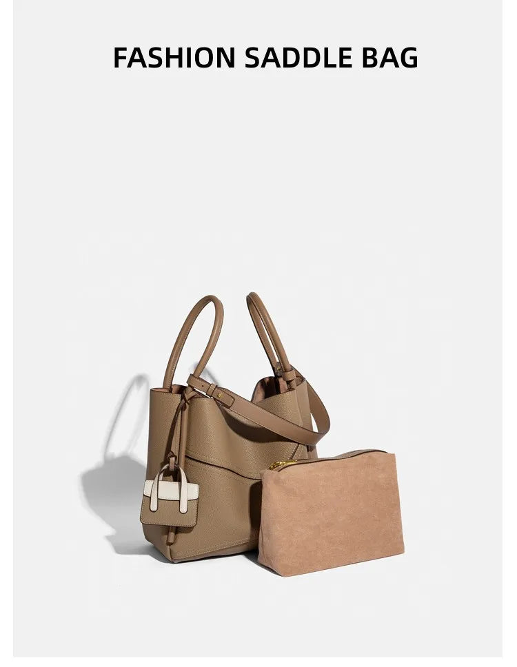 UKF Light Luxury Women's Handbag Niche Designer Single Shoulder Messenger Bag Stylish Accessory for Ladies