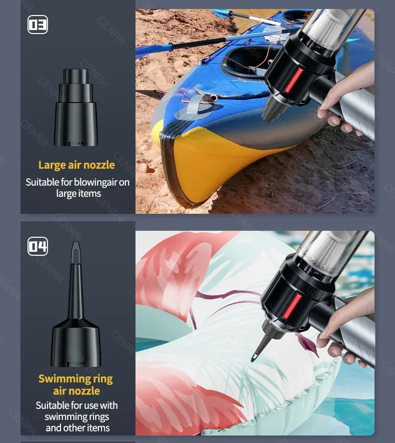 CENRR 998000PA Car Vacuum Cleaner Strong Suction Powerful Handheld Wireless Vacuum Cleaner Mini Blower for Home Appliance