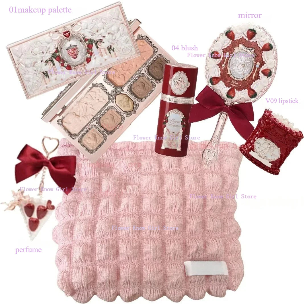 Flower Knows ALL IN ONE Makeup Kit Full Professional Face Palette Blush Eyeshadow Lip Cream Solid Perfume Sets