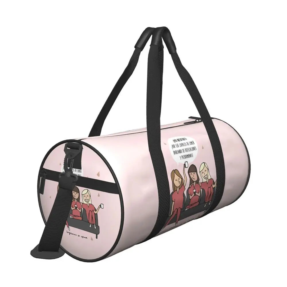 Couple Travel Bag Enfermera En Apuros Doctor Nurse Gym Bag Large Oxford Custom Handbag Colorful Casual Sports Bag