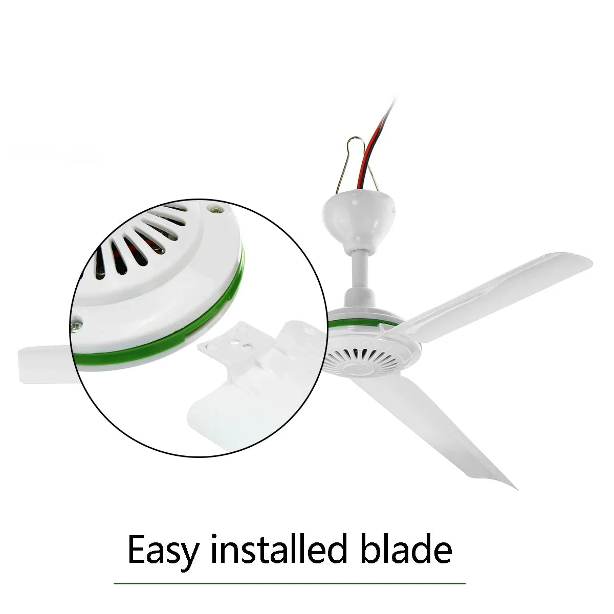 12V 6W Solar Ceiling Fan Environmental-friendly Solar Powered Cooling Fans Small Air Conditioning Appliances Portable Ac