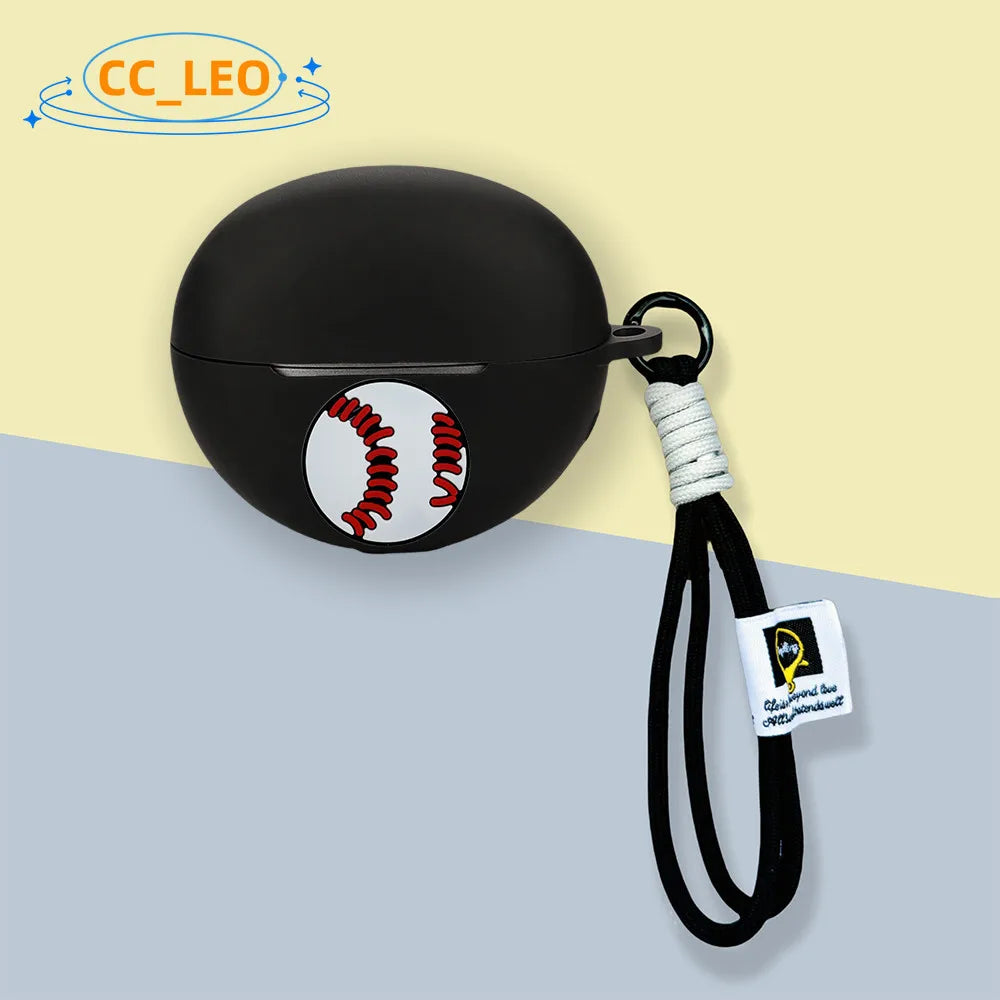 For Honor Choice EarBuds Clip Case Cute Lanyard Pendant Cartoon Cat Suitable for Honor Choice EarBuds Clip Protective Cover