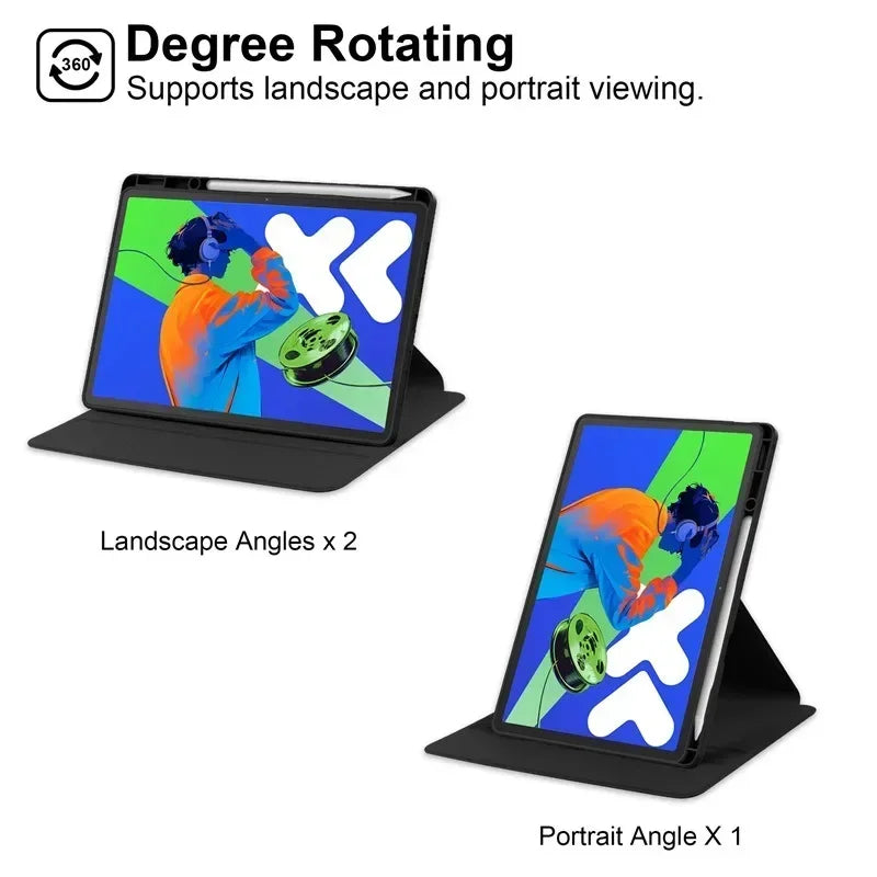 For Lenovo Tab M11 TB330FU/TB331FC 11 inch Case With Pencil Holder,Folding Stand Tablet Funda Cover For Xiaoxin Pad 2024 11 inch