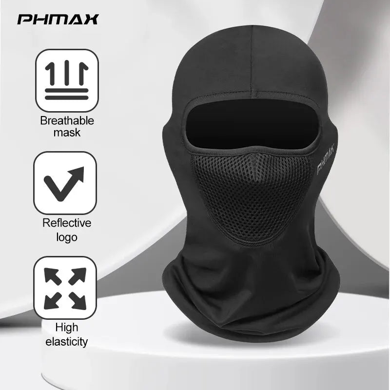 PHMAX Balaclava Bike Head Cover Summer Men Women Ski Mask Full Face Mask Hiking Cycling Camping Hunting Military Airsoft Cap