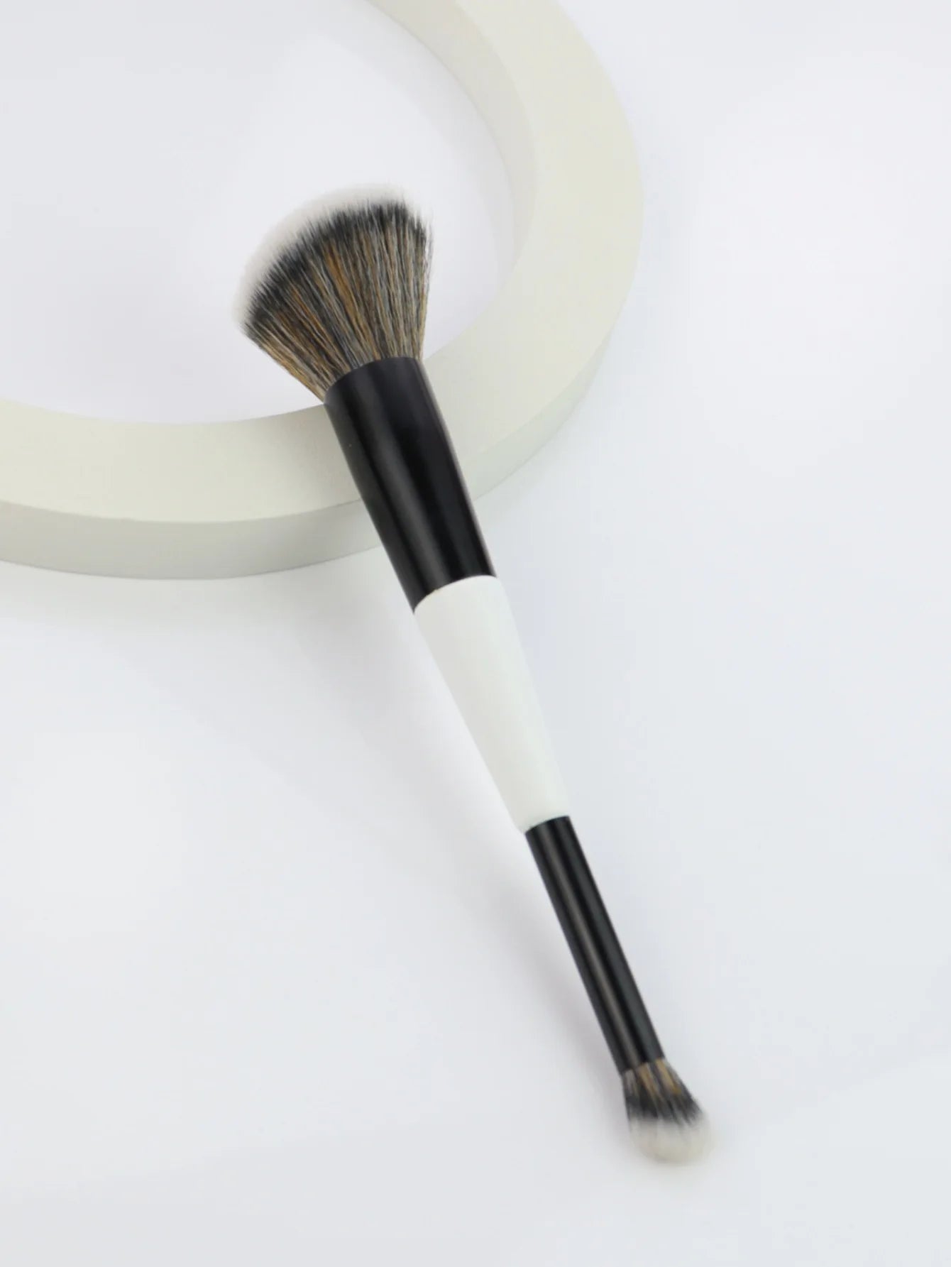 4Pcs Double Sided Makeup Brush Set For Foundation Contour Blending Highlight Powder Blush Applicator