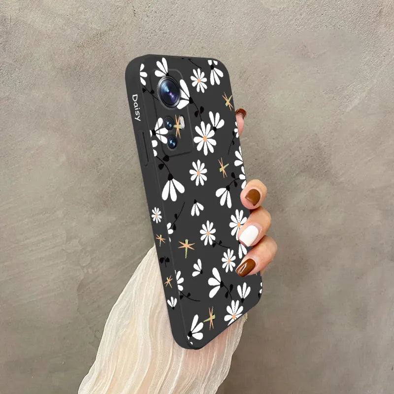 Daisies Fly Phone Case For Xiaomi Mi 13 12 12T 12S 11 11T Ultra 10 10T 9 9T 9SE 8 Pro Lite 5G Liquid Silicone Cover