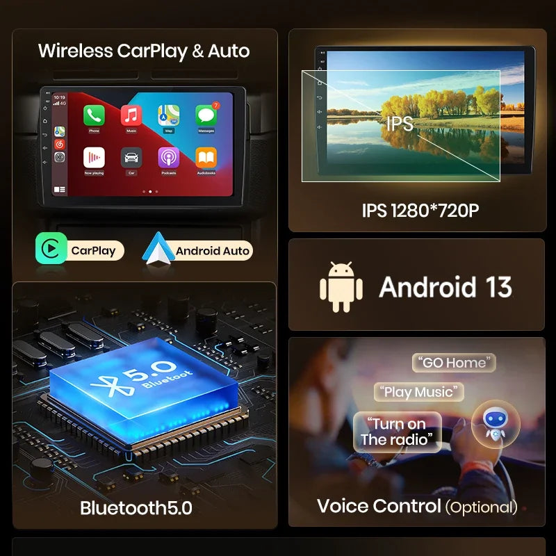 Junsun Wireless CarPlay Android Auto Radio For Smart Fortwo 451 2005 - 2015 Car Intelligent Systems RDS BT DSP 2 din autoradio