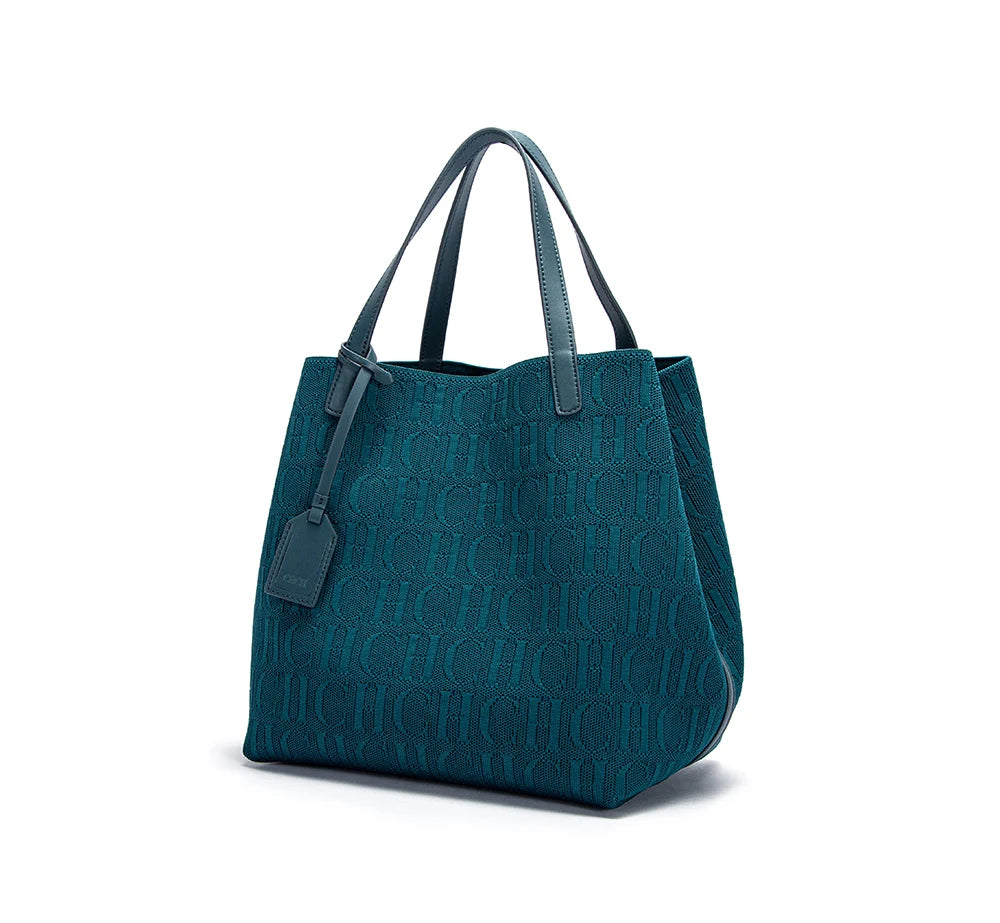 Women's Luxury Design Multi functional Handheld Shopping Handbag Fashionable New 2024 Solid Color Handbag