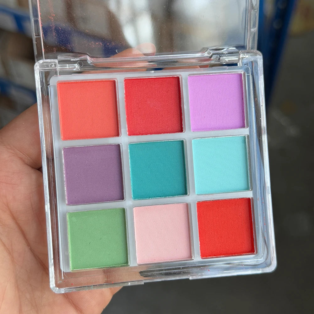 40-Colors Nail Eyeshadow Palette Solid Gradient Nail Art Rubbing Powder - Highly Pigmented Shimmer Makeup Palette Matte Nail Dec