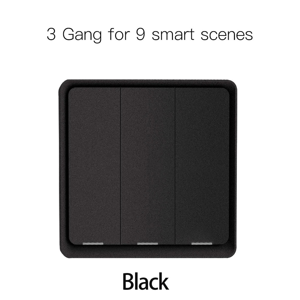 Moes ZigBee Wireless Scene Switch 12 control modes Handheld Push Button Setup Home Automation Scenario Tuya Smart Devices