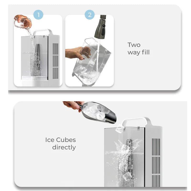 JFBONIN 3-IN-1 Mini Portable Air Cooler Remote Control 120 Degree Swing 3-Speeds Household Desk Air Conditioner 1.7L