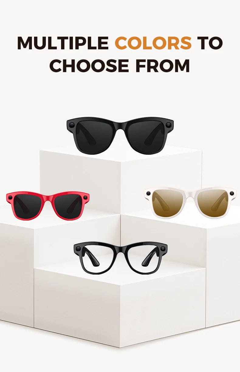 New intelligent AI glasses charging case dual core architecture high-definition photography glasses