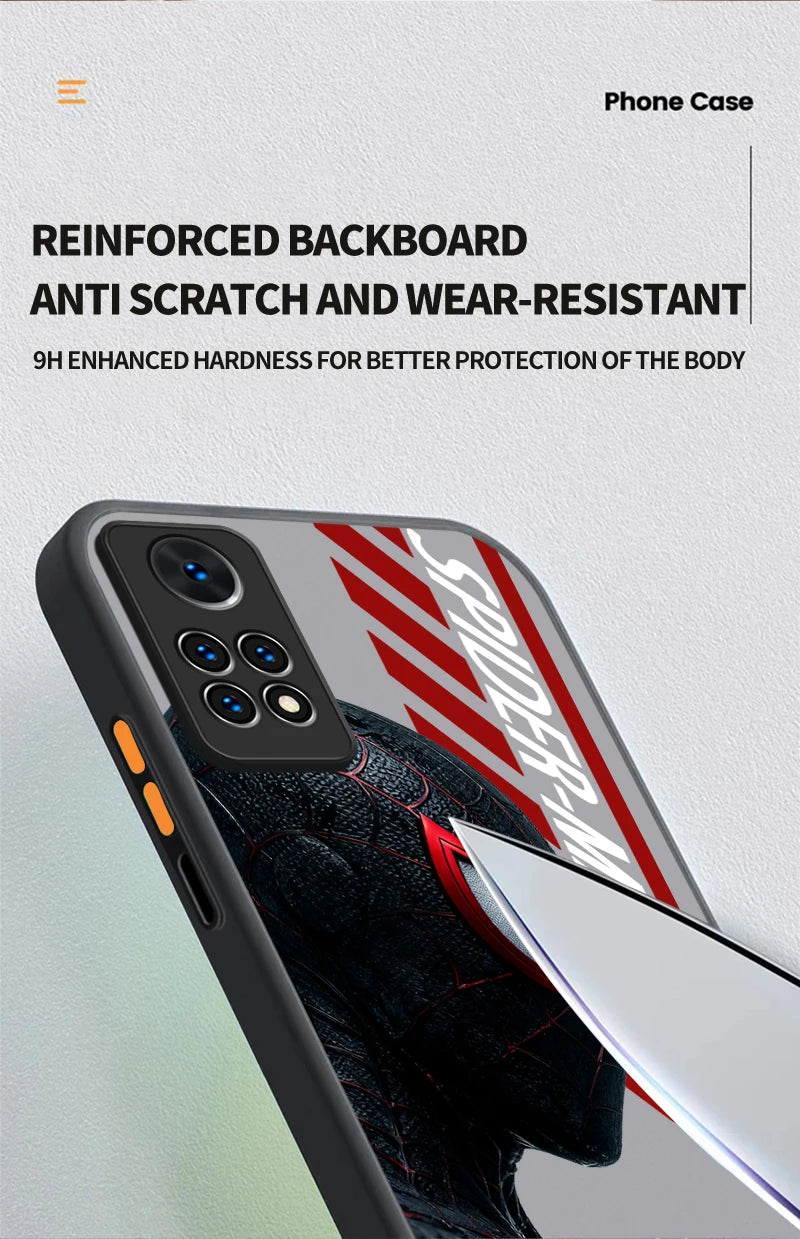 Bat Spider Man Venom Hulk Case For Xiaomi Redmi Note 14 13 12 11 Pro Plus 5G 12S 11S 10S 10 9 Redmi 14C 13C 12C 12 4G A3 A3X
