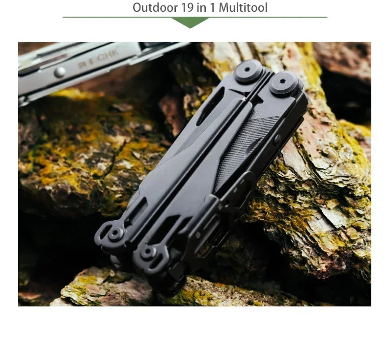 BHBT 19 in 1 Multitool Pliers Folding Knife Multi Tool Hoxagon Wrench Outdoor Camping EDC Tool Home Repair Maintenance