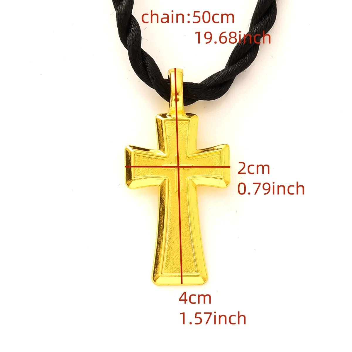 India 24K Gold Plated Small Cross Jewelry Accessory Set wholesale Necklace Pendant Ethiopia Dubai Wedding Party Bride Woman Gift