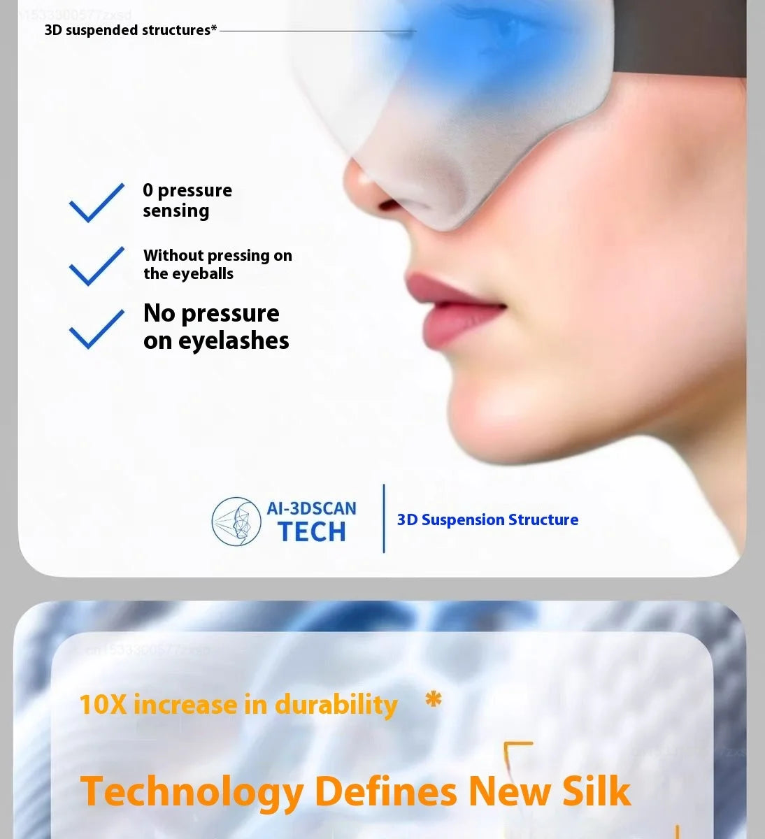 Xiaomi Dreamlight 4Spro Airbag Eye Mask Silk Texture Shading Sleep for Adult Eye Fatigue Stereoscopic Sleep Adjustable Eye Mask