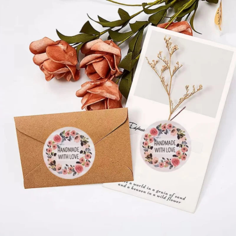 500PCS Custom Stickers and Customized Logo Wedding Birthday Baptism Stickers DIY Your Own Logo Stickers Personalize Stickers