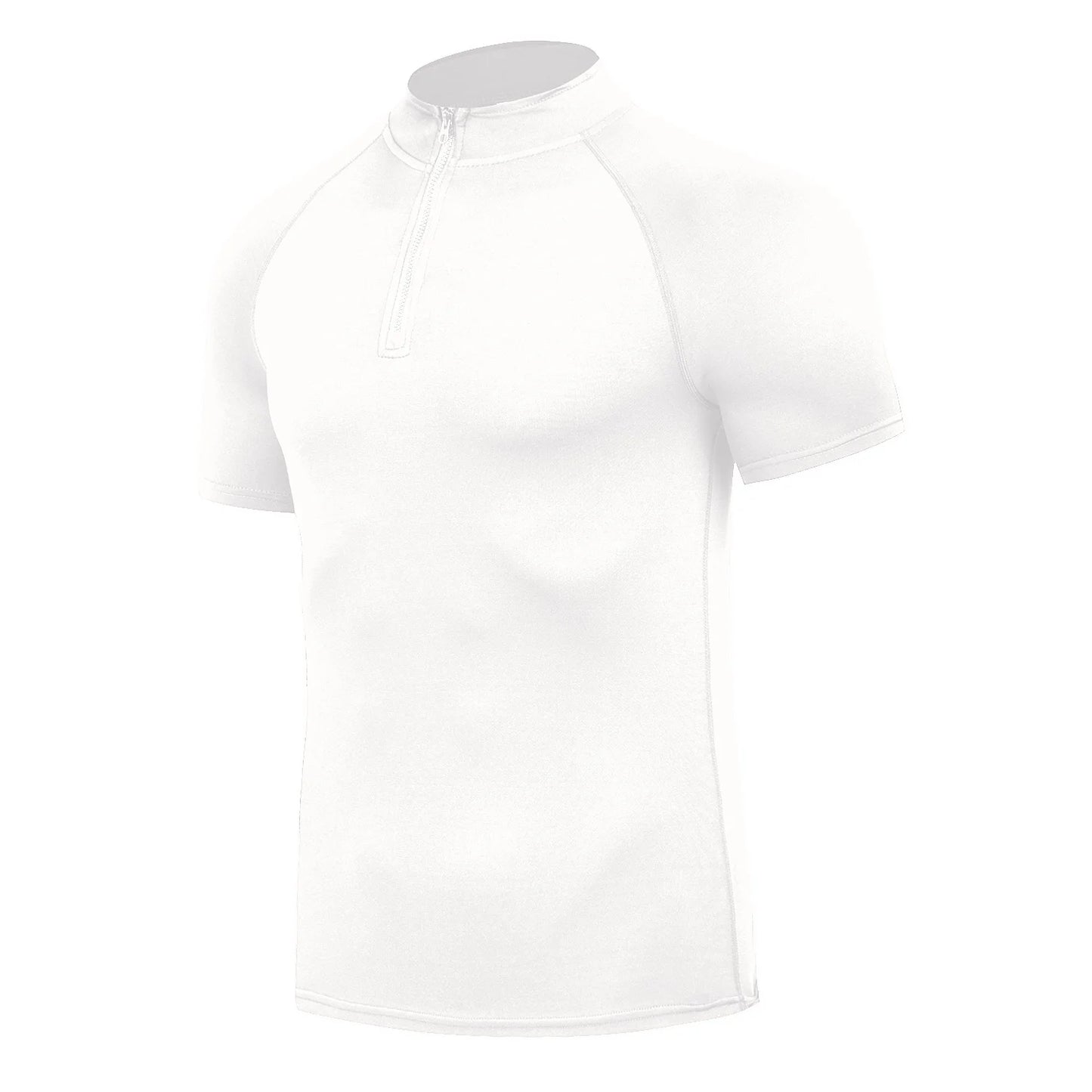 Mens Sportswear Trainning & Exercise T-Shirts Compression Fitness Short Sleeve Sports Polo Shirts Quick Dry Tight Gym Clothing