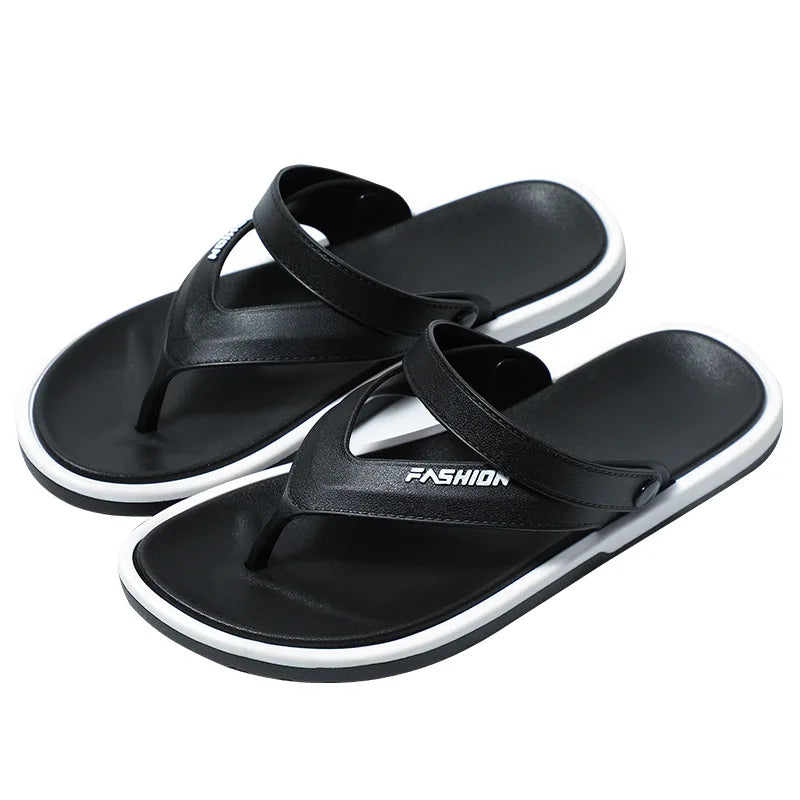 Flip-flops men's fashion trend summer foreign trade cross-border external wear breathable and wear-resistant toes two sandals