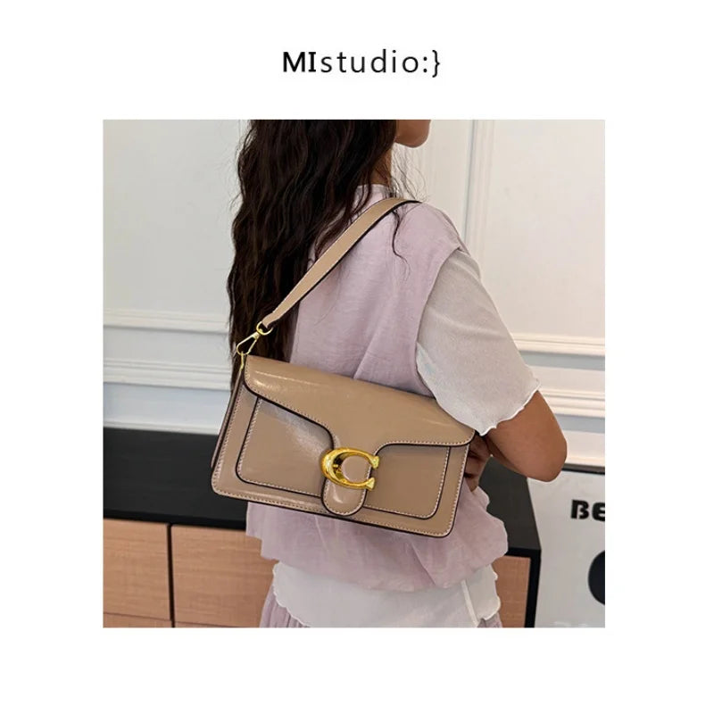Double-Strap Small Square Crossbody Bag – Stylish Underarm Shoulder Purse For Women, Fashionable Classic Shoulder Bag 2026