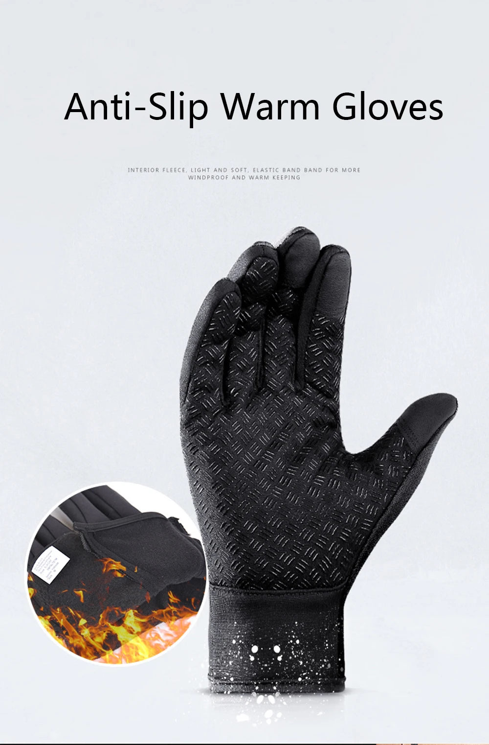 2024 Winter Warm Touchscreen Men's Gloves Sports Fishing Waterproof Ski Army Bike Snowboard Skis Skid Zipper Ladies Gloves