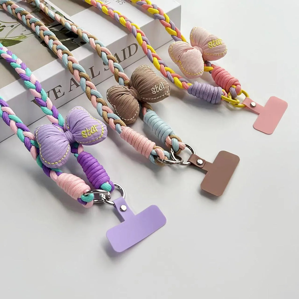 Creative Cartoon Mobile Phone Universal Lanyard Crossbody Long Rope Lanyard Rope Cartoon Decorative Pendant Accessories
