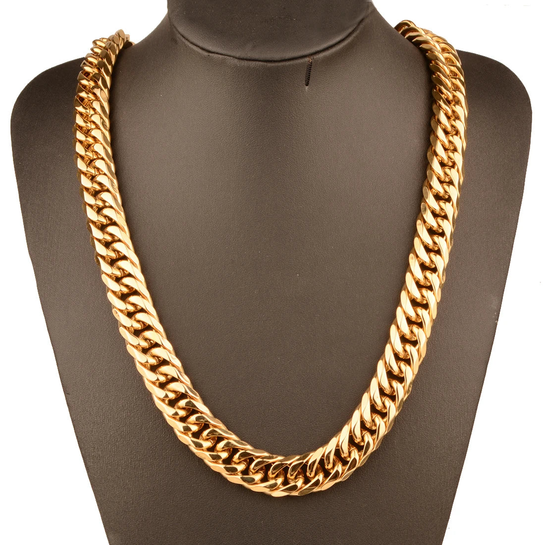 9/11/13/16/19/21mm Heavy Polished Stainless Steel Necklace Men Curb Cuban Link Chain Necklace Or Bracelet Choker Jewelry 7-40"