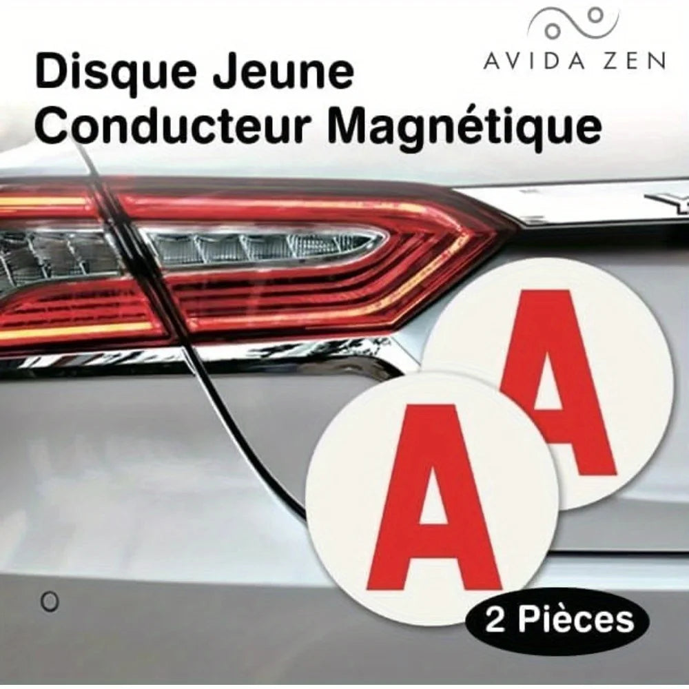 Letter A Car Magnet Sticker New Driver Car Magnet Accompanied Driving Sign Creative Anti Scratches Car Body Sticker New Driver