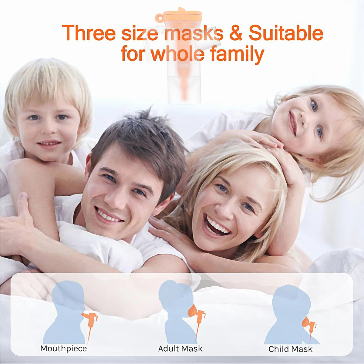 Adults&Children Medical Air Compressor Asthma Cough Atomizer Nebulizer Inhaler Handheld Airway Inhale Humidifier Health Care