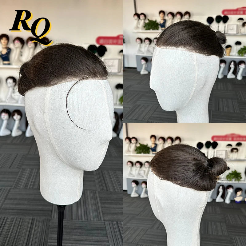 Pre Styled Cut Toupee Men Wig Thin Skin 0.04-0.06 Hair Replacement Systems Ready Wear Human Hair Male Wig Hombre Peruk Capillary