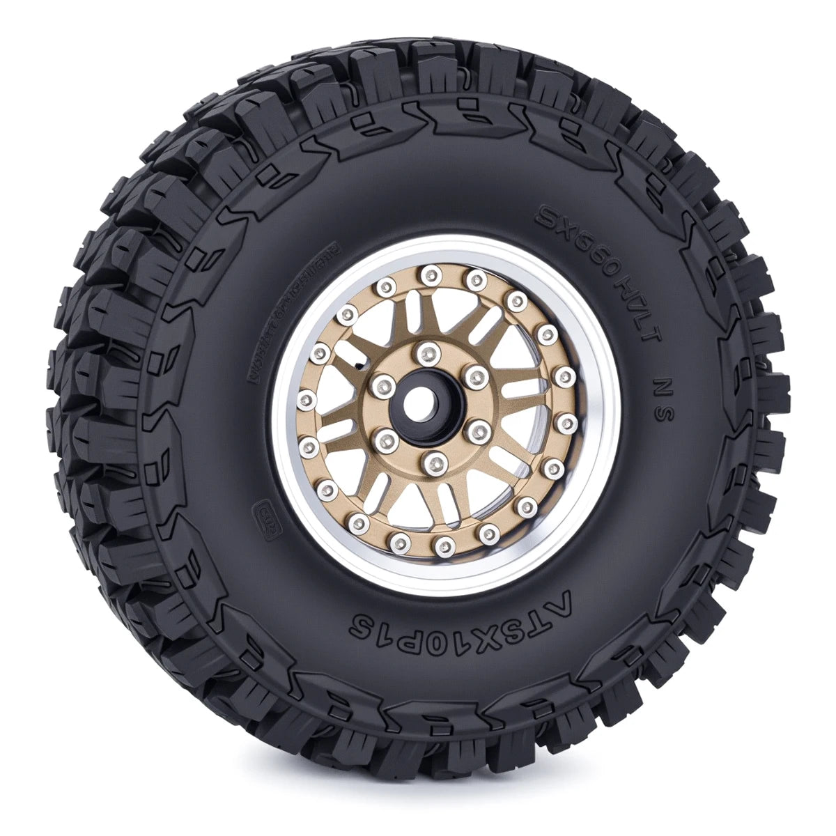 4Pcs 1.9 Aluminum Beadlock Wheel Rims Adjustable Offsetfor 1/10 RC Crawler Car TRX4 TRX6 SCX10 90046 GEN7 8 D90 Upgrade Parts