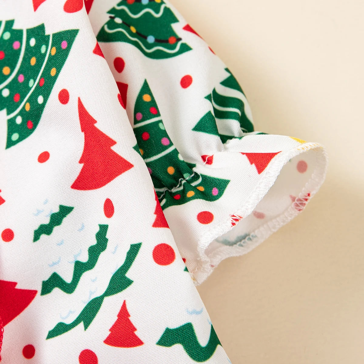 Pet Christmas Dress Xmas Tree Printed Ruffle Skirt Puppy Holiday Outfit Cute Pet Party Costume for Small Medium Dogs Cats Teddy