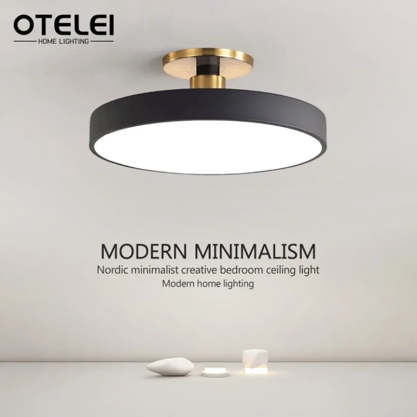 Modern LED Ceiling Light Nordic Macaron Circular Pendant Light Children's Room Dining Room Study Room Interior Decoration Light