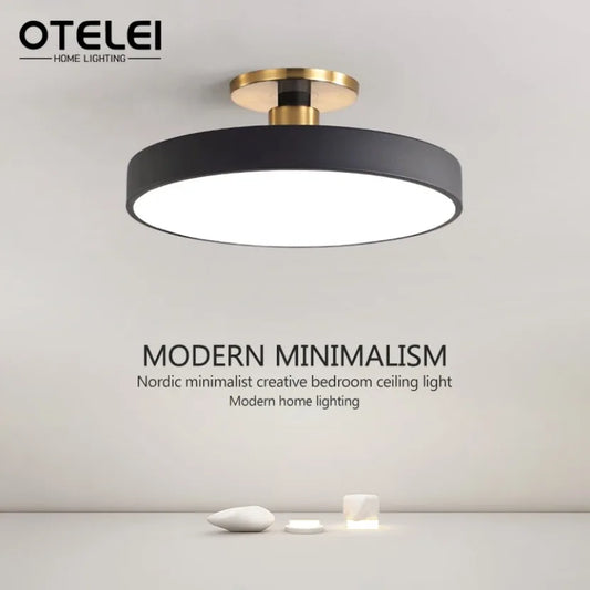 Modern LED Ceiling Light Nordic Macaron Circular Pendant Light Children's Room Dining Room Study Room Interior Decoration Light